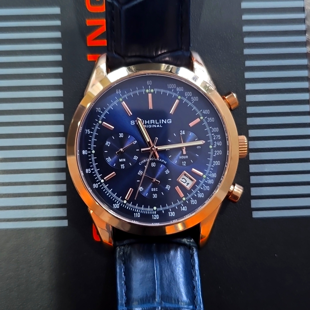 Sturhling Rose gold watch